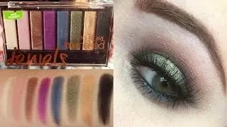 COVERGIRL JEWELS TRUNAKED EYESHADOW PALETTE REVIEW SWATCHES & EYE LOOK TUTORIAL