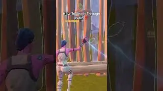 How to shoot through walls #fortnite #shorts