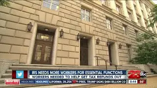 IRS needs more workers for essential functions