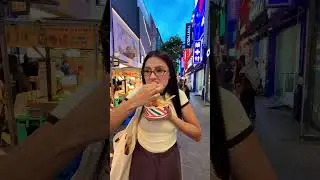 Probando comida callejera en Corea del Sur! #seoul #coreadelsur #koreanfood