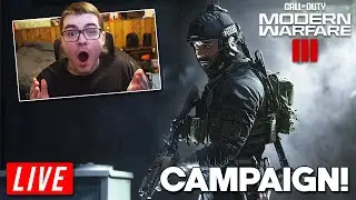 🔴 LIVE - MODERN WARFARE 3 EARLY CAMPAIGN GAMEPLAY! (MW3 Campaign Walkthrough)