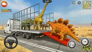 Angry Zoo Wild Dinosaur Truck Transport Game 2026 - Android Gameplay