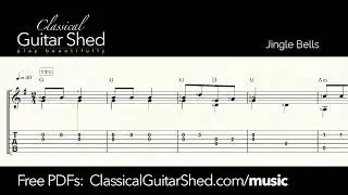 Christmas Song: Jingle Bells - Free Classical Guitar Sheet Music