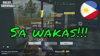 Rules Of Survival PC |Pinoy | First Time Mag-numbah one!