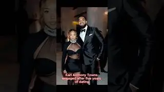 Jordan Woods&Karl Anthony Towns  #karlanthonytowns#jordanwoods #celebrity #knicks #basketball #news