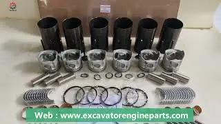 6D34 Excavator Engine Cylinder Liner kit