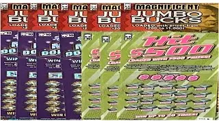 SC Hit 500, & Million Dollar Mania 2nd Chance Instant Scratch-Off Lottery $170.00 Ticket Mix. ✨🎉