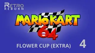 Mario Kart 64 (N64) - Flower Cup (Extra) 4 - Mario Raceway