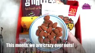 SnackBOOM December Online Subscription Box on all things nuts!