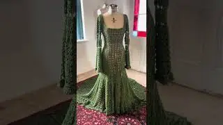 Переделка вязаного крючком свадебного платья😍🧶 #вязаниекрючком #вязаноесвадебноеплатье #вязаноепл...