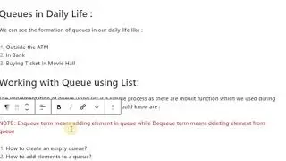 Class 12 Data Structure Queue | Implementation of Queue using List with Q n A | adqueue and dequeue
