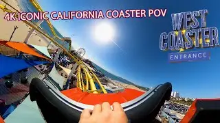4K ICONIC PIER ROLLER COASTER West Coaster POV Pacific Park Pier!!!!!!!!!