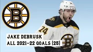 Jake DeBrusk (#74) All 25 Goals of the 2021-22 NHL Season