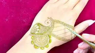 Very easy stylish Arabic mehndi design ||Mehndi design ||arabic mehndi ||beautiful design ||viral 