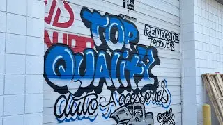 I painted the garage door for a collision shop. (shortfilm)