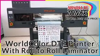 Premium Worldcolor UV DTF Printer Roll to Roll with Laminating by AUDLEY