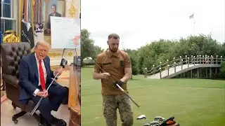 Zelensky&rsquo;s Gift to Trump: A Soldier&rsquo;s Golf Putter With a Price of War