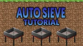 HOW TO MAKE AN AUTO SIEVE FROM SCRATCH ON MINECRAFT