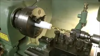 First time cutting [TURNING] a plastic/nylon bar rod on the lathe!