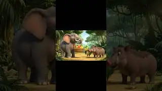 The Helpful Elephant 3D Animated Kids Story! #ai #trending #vairal #funny #short #elephant