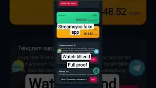 earning app on nepal Streamsync!! Watch till end with proof#steramsync# #Streamsync fake app #onl