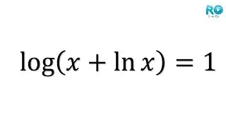 Ecuación logarítmica log(x+lnx)=1 | Función W de Lambert | Wolfram Alpha