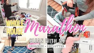ALL DAY CLEAN WITH ME / DECLUTTERING AND ORGANIZING / WHOLE HOUSE CLEAN WITH ME / CLEAN WITH ME