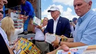 Trump visits victims of Louisiana floods