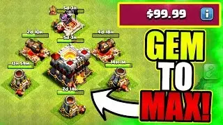GEM TO MAX LEVEL!! NEW SEASON INBOUND!! - Clash Of Clans