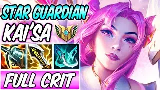 STAR GUARDIAN KAI'SA FULL CRIT GAMEPLAY | New ADC Build & Runes | League of Legneds