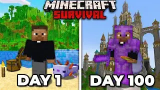 I Survive 100 Days In Minecraft