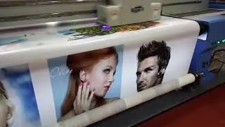 Rigid and flexible material printing Digital Hvbrid printer with large fomat