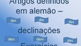 declinações dos artigos definidos em alemão