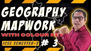 ICSE class 10 geography map work semester 2 | Map work pointing Cities Winds Soils color key |Part 3