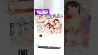August 2022 desk calendar with BTS #WeeklyShorts #2022SeasonsGreetings