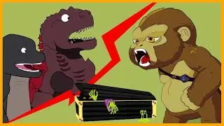 GODZILLA's Hot vs Cold Roomate - POOR BABY KONG LIFE #5 - Coffin Dance Song Meme Cover