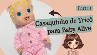 Como Fazer um CASAQUINHO de TRICÔ para Bonecas