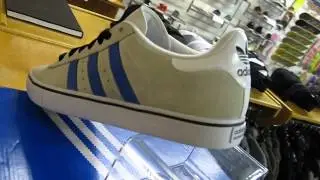 Adidas Campus Vulc in White, Bluebird, and Black for Milosport