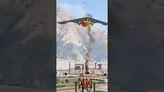 Anti Stinger Soldier Quickly Shoot Down B2 Spirit Bomber Jet-Gta5