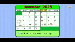 Starfall Calendar December 18, 2025 
