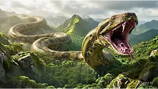 Kong Saves Prehistoric Human from Titanoboa Attack | Epic Jungle Battle