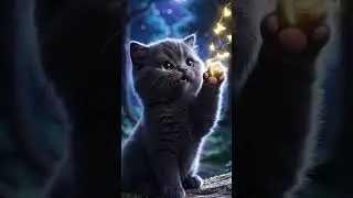 When a kitten meets the stars | Little Doodle Club  #littledoodleclub