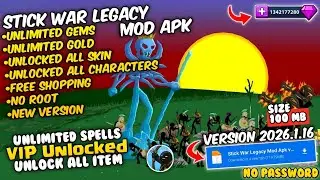 Stick War Legacy Mod Apk New 2026 V2026.1.16 - Vip & Unlimited Gems
