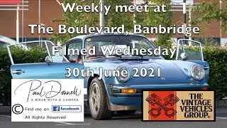 The Vintage Vehicle Group, Wednesday evening meet at the Boulevard, Banbridge, 30th June 2021
