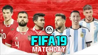 GAMEPLAY INDONESIA VS ARGENTINA FIFA 19 ( AI GAMEPLAY )