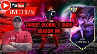 PUSH MMR GLOBAL 1 CHOU !! GAS OPEN MABAR VIP #livemabarml  #mobilelegends #mlbb #liveshorts