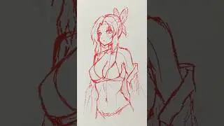 Drawing Shinobu with StickMan #shinobu #demonslayer #stickman #shorts