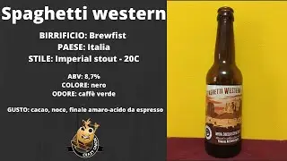 Spaghetti Western | Imperial Chocolate Cofee Stout | BrewFist | Crazy Onion Beer Review