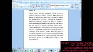 Matlab code for Co tier and Cross  tier uplink interference mitigation using Q learning