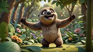 The Sloth Who Loved to Jump 🦥🪩 | Fun Nursery Rhyme for Kids